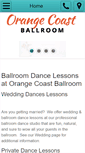 Mobile Screenshot of orangecoastballroom.com